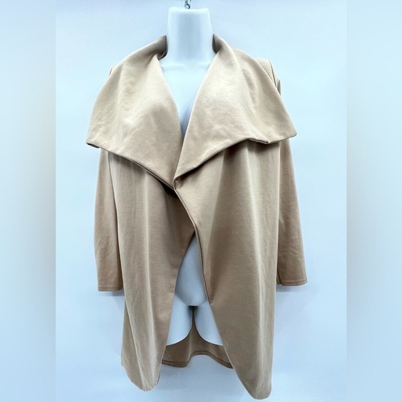 Boohoo Camel Waterfall Jacket Size 2 - Picture 3 of 6